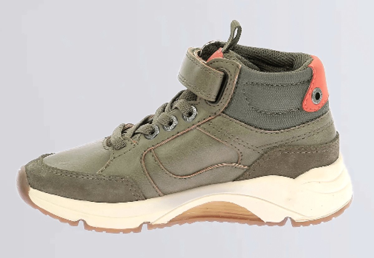 Kickers Jongens Sneaker Runrun High | Kaki | Maat: 24