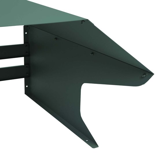 Garage pour tondeuse à gazon robot MCW-L43, auvent pour tondeuses à gazon, métal 40x59x69cm ~ vert