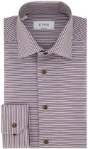 Eton business overhemd bruin