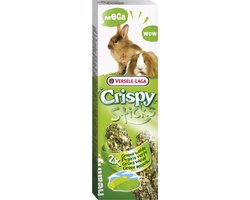 Versele-Laga Crispy Mega Sticks Konijn&Cavia Weide Kruiden - Konijnensnack - 2x70 g