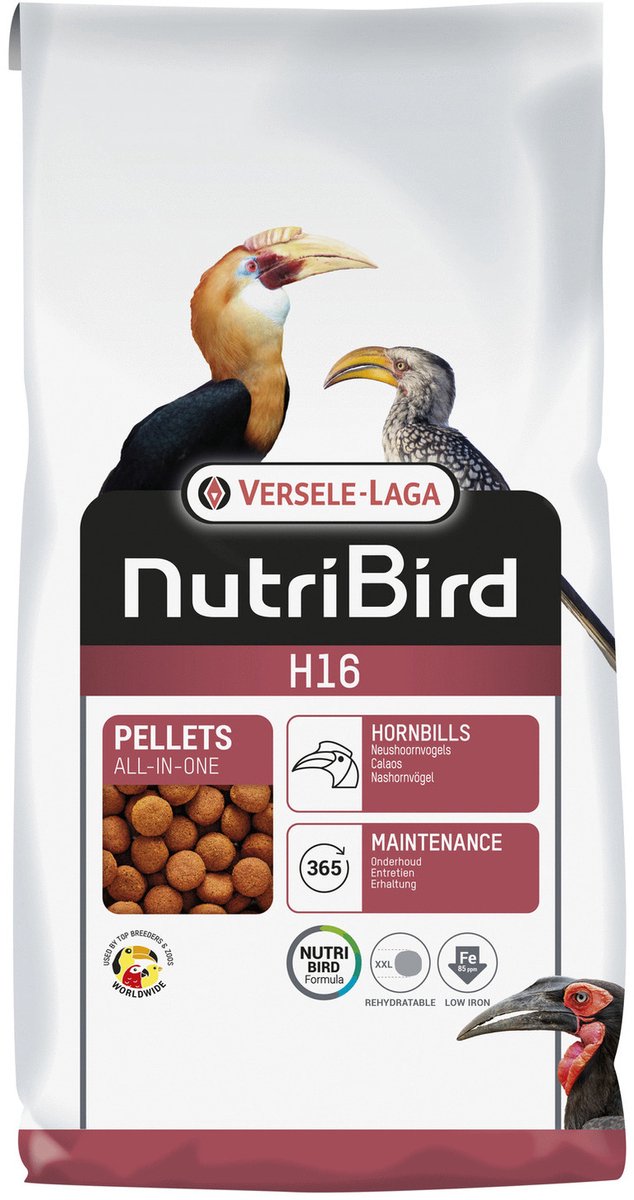 Versele-Laga Nutribird H16 Neushoornvogel - Vogelvoer - 10 kg