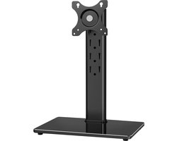 Monitor Standaard - Beeldscherm Standaard Single Monitor Mount Tafelstandaard voor 13-32 inch PC-schermen Draaibaar en in hoogte verstelbaar Max Gewicht 10 kg Max VESA 100x100mm
