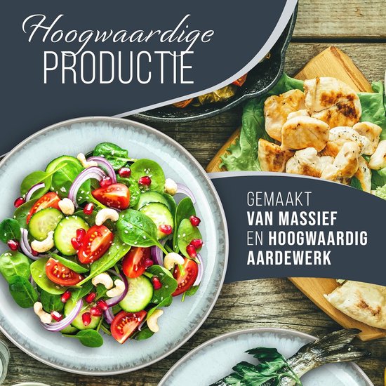 Serviesset 18-delig Araki Hazel | Oosters getint servies - Kookwinkel Kitchen&More