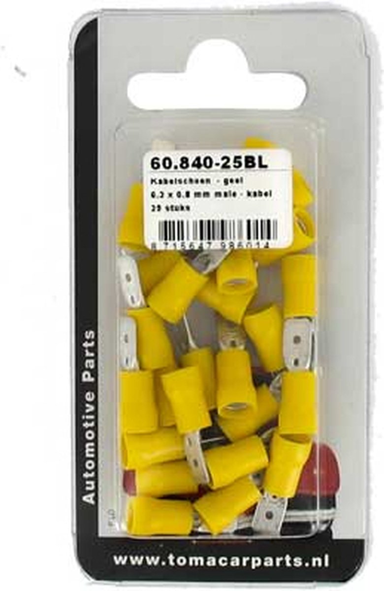 Kabelschoen 6.x0.8 mm 25 stuks blister