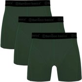 Bamboo Basics - Lot de 3 boxers pour homme - Armée