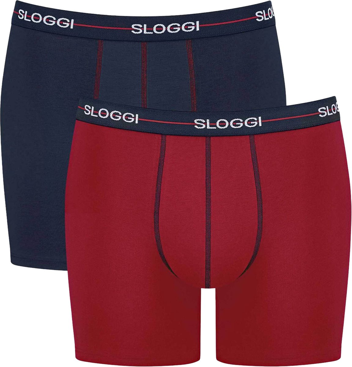 sloggi Langer Boxer Blue Start