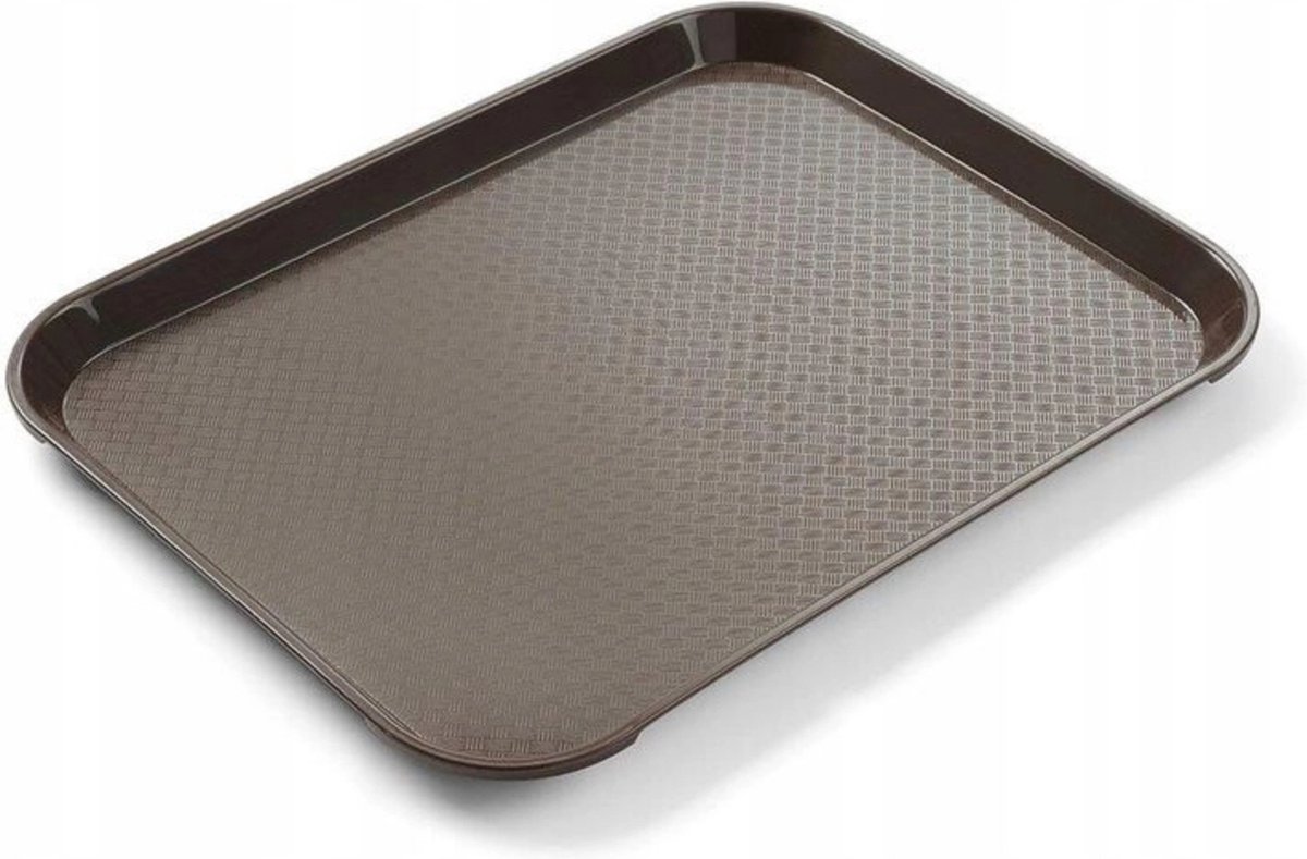 HENDI Kleine fastfood dienbladen – bruin – 265x345x20 mm – polypropyleen