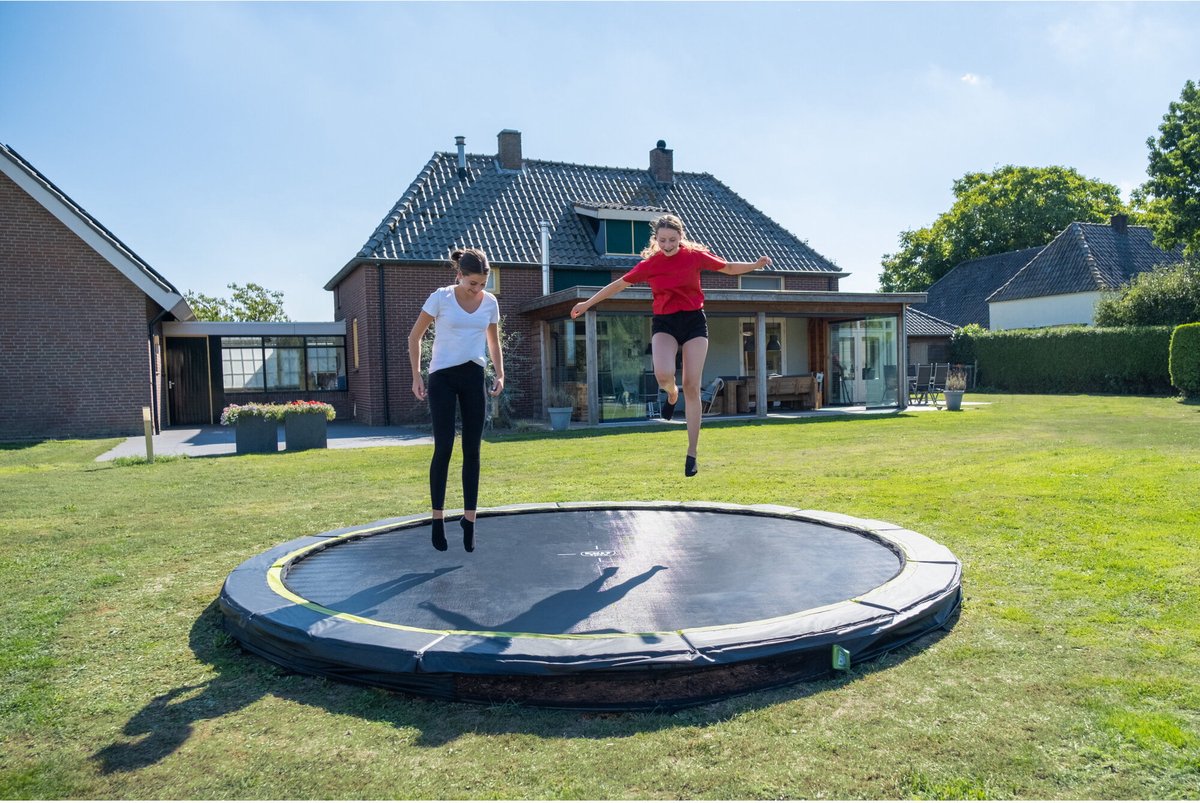EXIT Silhouette inground sports trampoline ø305cm - zwart