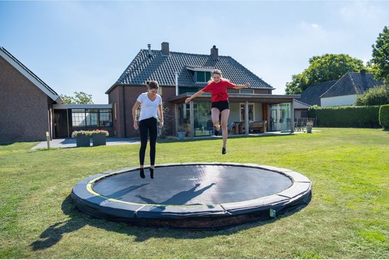 EXIT Silhouette inground sports trampoline ø305cm - zwart