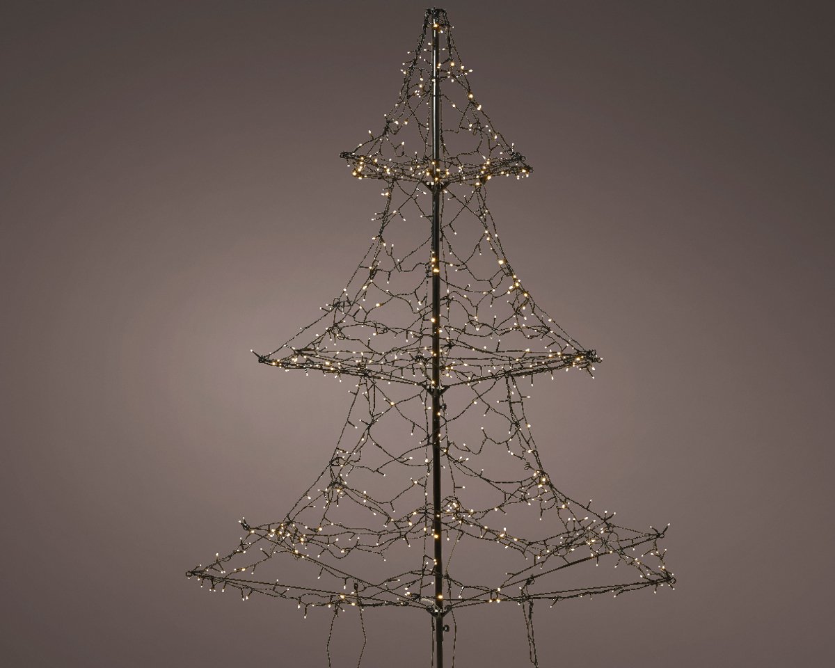 Buiten Kerstboom met 720 LED lampjes - warm wit - 200CM – foto 4