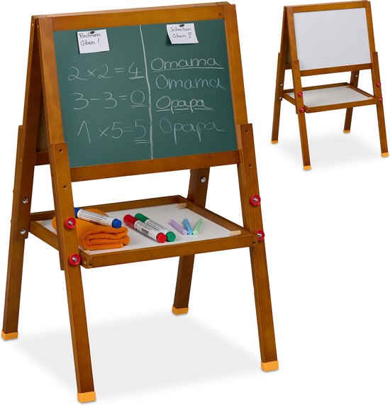 Tableau Magnétique Enfant Double Face, 3 en 1 Chevalet d'Art Enfant avec Hauteur Réglable, Tableau Blanc/Noir Effacable, 2 Bacs de Rangement | Leroy Merlin Tableau Magnétique Enfant Double Face, 3 en 1 Chevalet d'Art Enfant avec Hauteur Réglable, Tableau Blanc/Noir Effacable, 2 Bacs de Rangement | Leroy Merlin