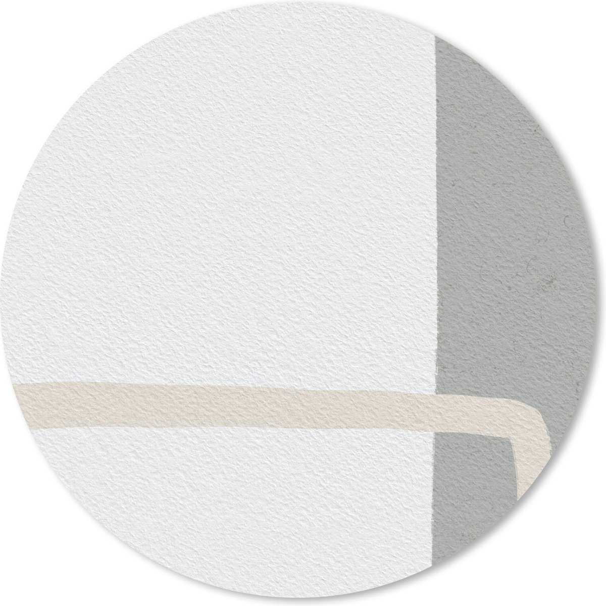 Muismat rond 30x30 cm - Mousepad Abstract - Minimalisme - Design - Ronde muismatten