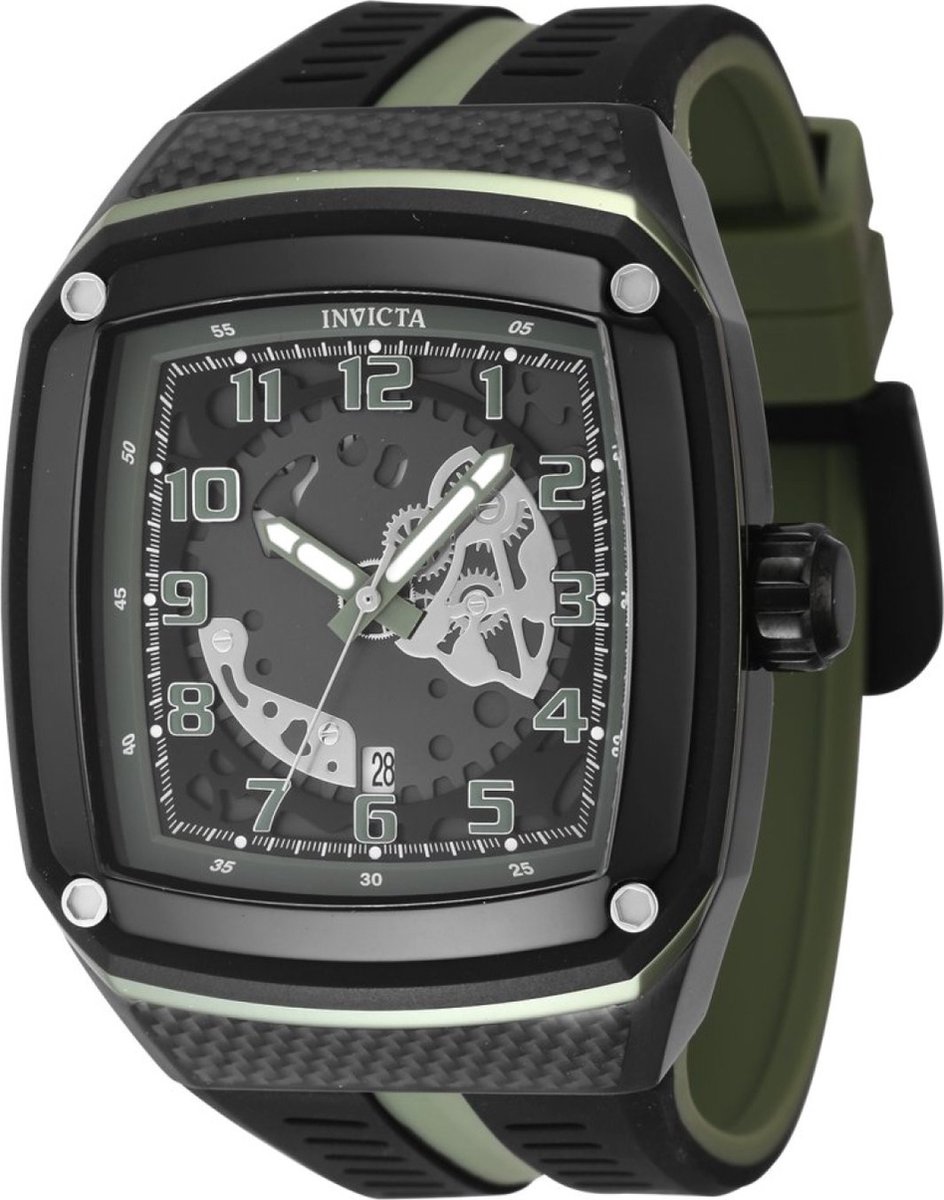 Invicta Racing - JM Limited Edition 48067 Heren Horloge - Waterdicht - Analoog - Quartz Uurwerk - Roestvrij Staal met grijze Wijzerplaat - 45mm