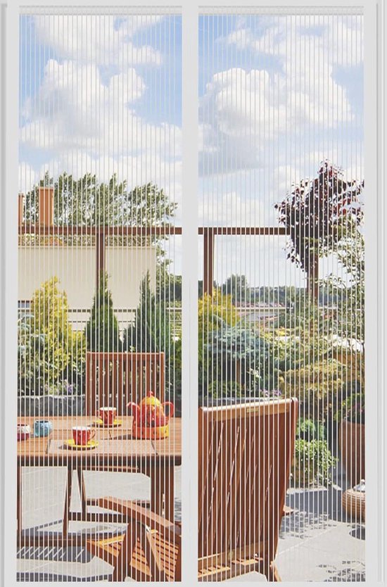 KZhanmy Magnetisch vliegengaas voor deuren, insectenbescherming, magnetisch muggennet, automatisch gesloten, anti-muggengordijn voor balkondeur en terrasdeur - Zwart A|70x200cm