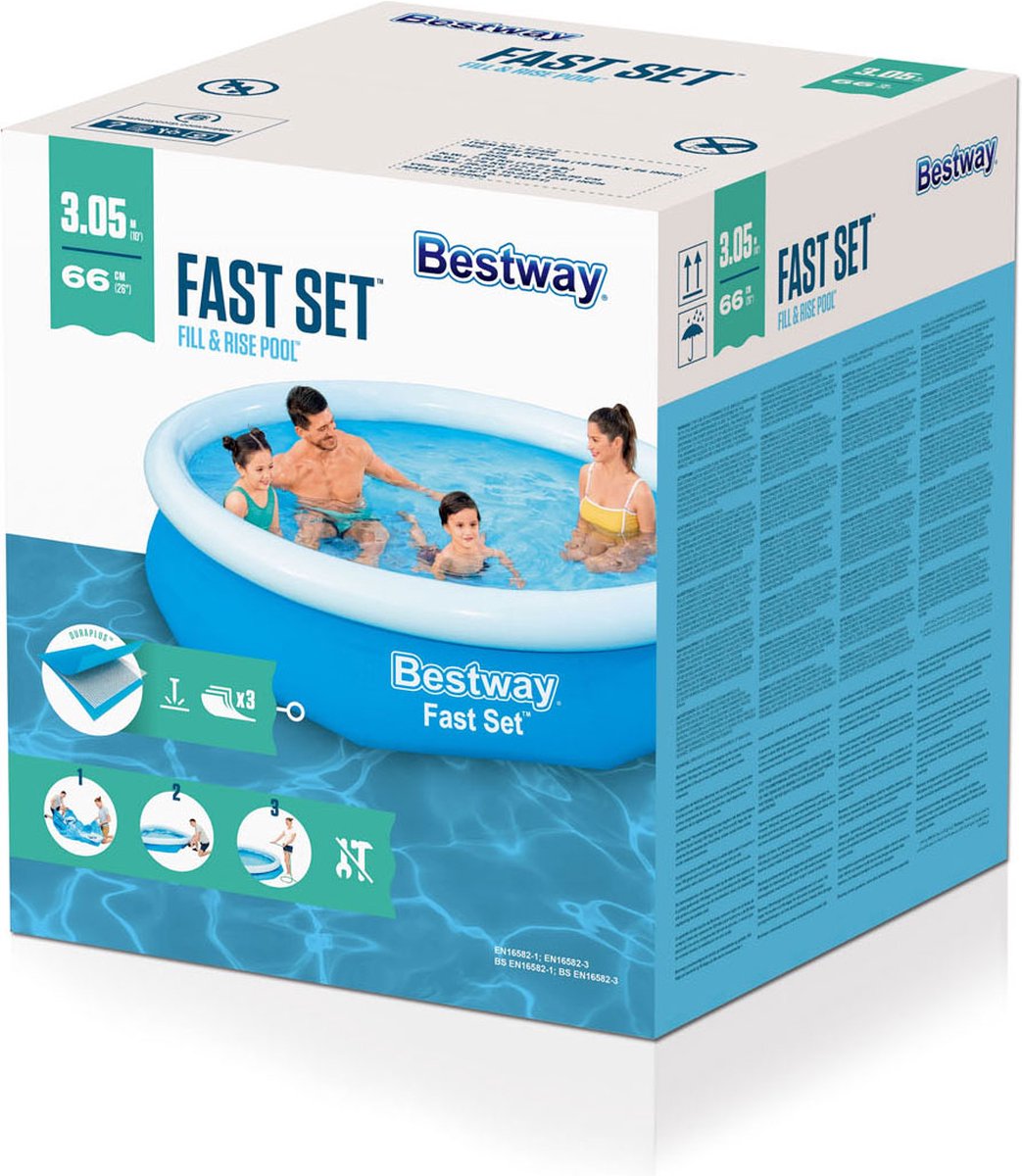 Bestway Fast Set piscine gonflable - Ø 305 x 66 cm