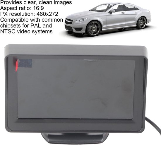 4.3 TFT Display with Sun Visor, Reversing Monitor, LCD Colour Display