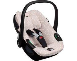 Maxi Cosi hoes Pebble 360 - Waterdichte voering - Autostoelhoes Groep 0 - Zacht Katoen - Met Waterdichte Voering ter Bescherming van je Autostoel - Perfecte Pasvorm - Daisy wafeltje