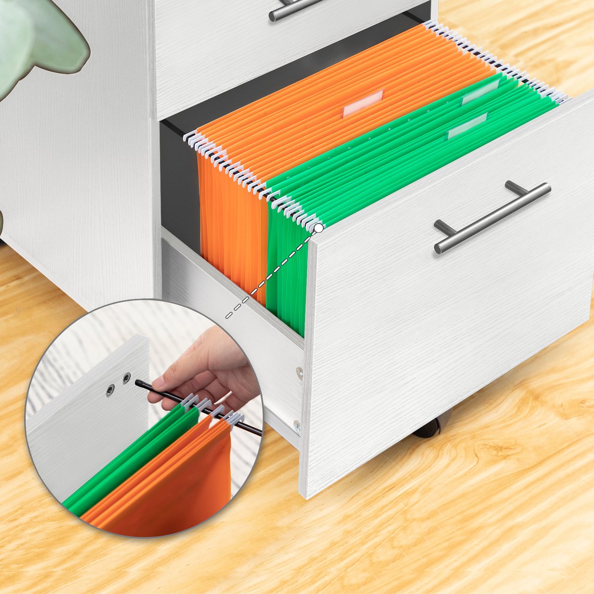 Ladeblok Ladeblok Bureau met Wielen - afbeelding 3