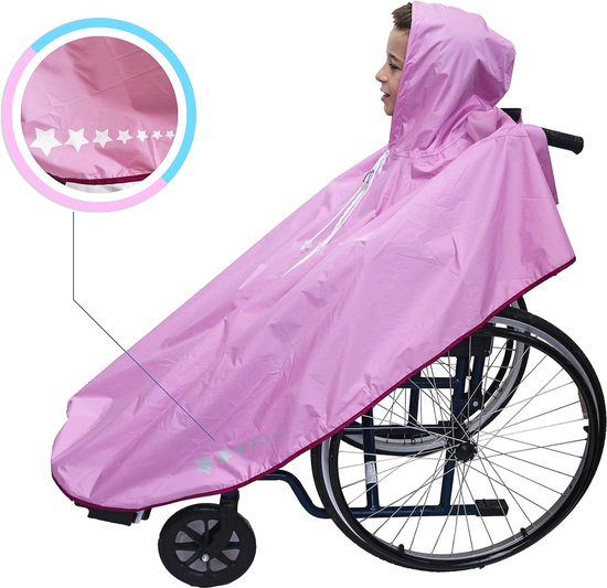 Regenjas / poncho voor rolstoel met mouwen blauw Regenjas / poncho voor rolstoel met mouwen blauw