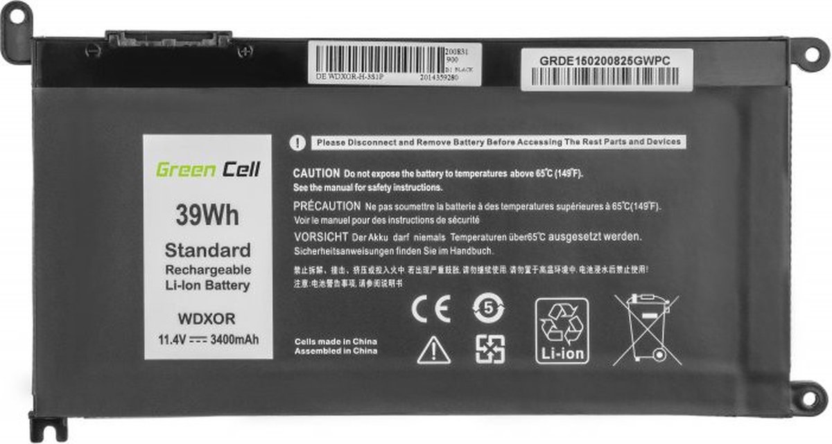 Green Green Cell DE150 batterij voor DELL Inspiron laptops thumbnail 4