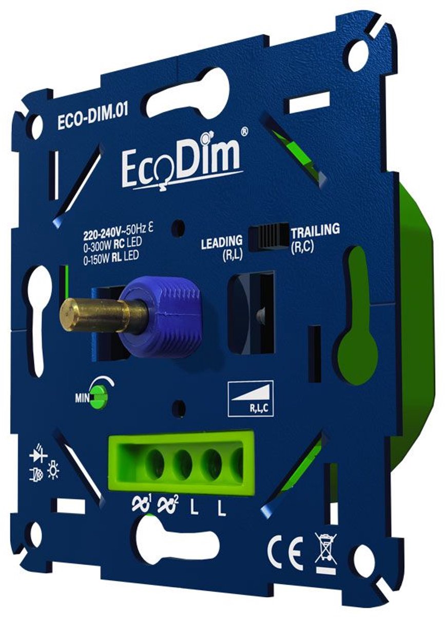 LED Dimmer Inbouw 0-300W - EcoDim