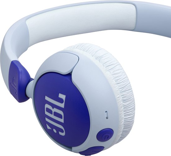 JBL JR 320BT - Draadloze Kinderkoptelefoon - Koptelefoon Kind - Bluetooth - Veilig Volume 85 dB - On ear - Kinder Hoofdtelefoon met Microfoon - 50 uur batterij - Voor Tablet, Laptop, School & Online Les - Roze Paars