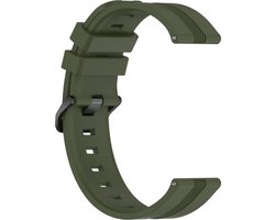 Siliconen bandje - geschikt voor Samsung Galaxy Watch 7 / Watch FE / Watch 6 / Watch 6 Classic / Watch 5 / Watch 5 Pro / Watch 4 / Watch 4 Classic / Watch 3 41 mm / Active / Active 2 / Watch 42 mm - legergroen