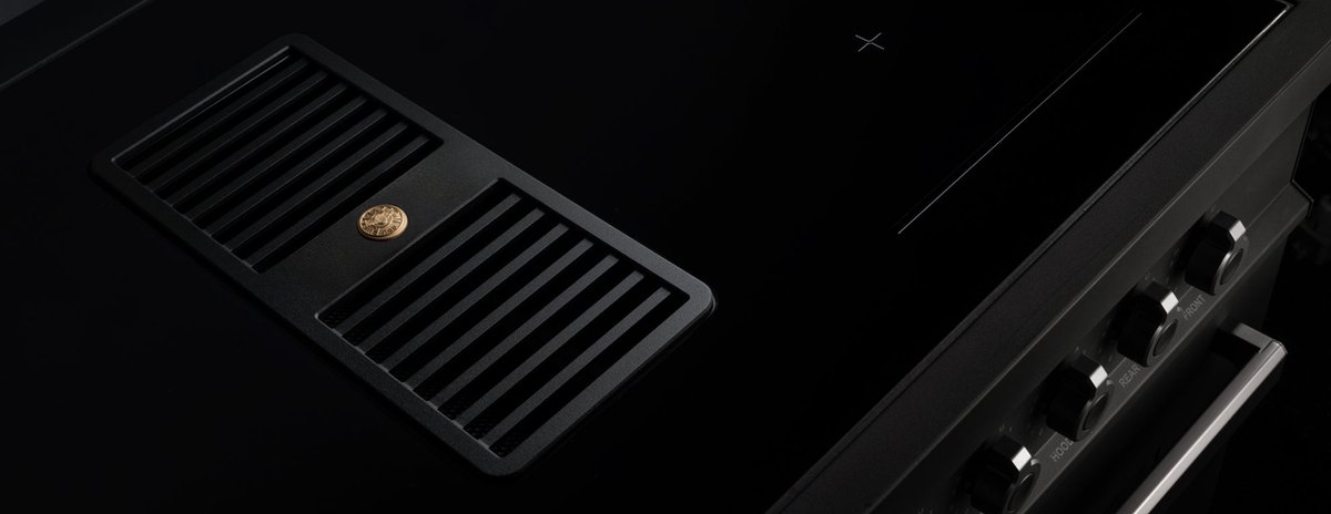 Bertazzoni PROCH94I1EXT - Vrijstaand fornuis met kookveld afzuiging - 90cm - RVS- 5 jaar garantie