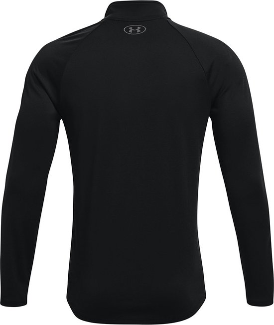 Under Armour UA Tech 2.0 1/2 Zip-BLK Heren Sporttrui - Zwart - Charcoal