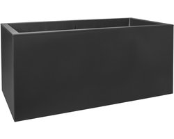 Elho Vivo Next Lang 80 - Plantenbak voor Binnen & Buiten Rechthoekig - 100% Gerecycled Plastic - L 78.0 x H 37.9 cm - Living black