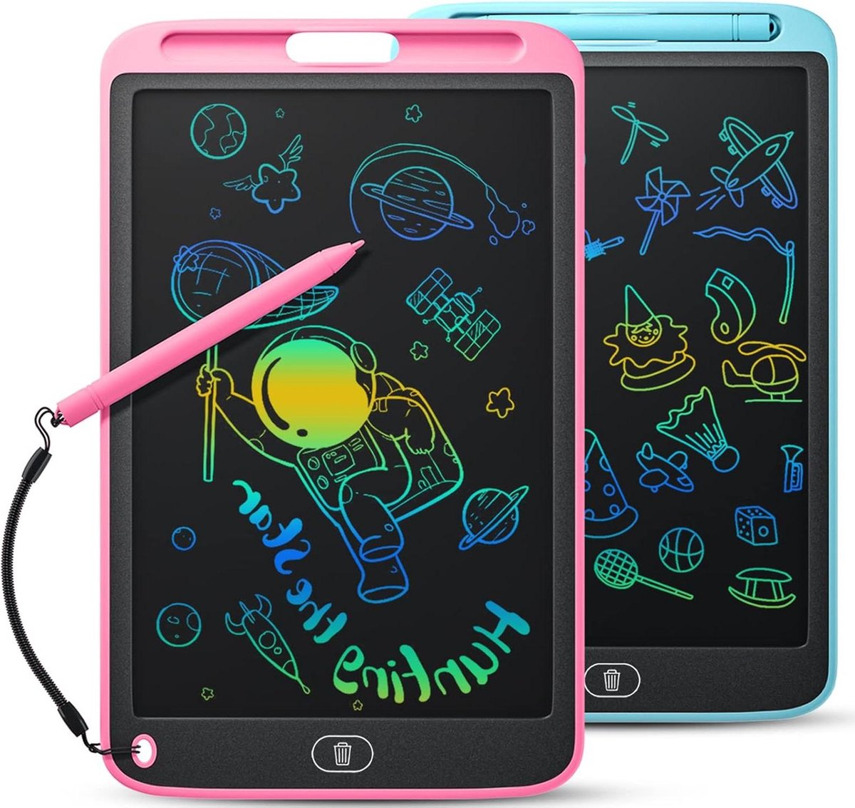 LCD-schrijftablet voor kinderen - 2 pack 10 inch draagbare tekentablet uitwisbaar doodle board - educatief speelgoed paasgeschenken - leeftijd 3-8 jaar - leren tekenblok