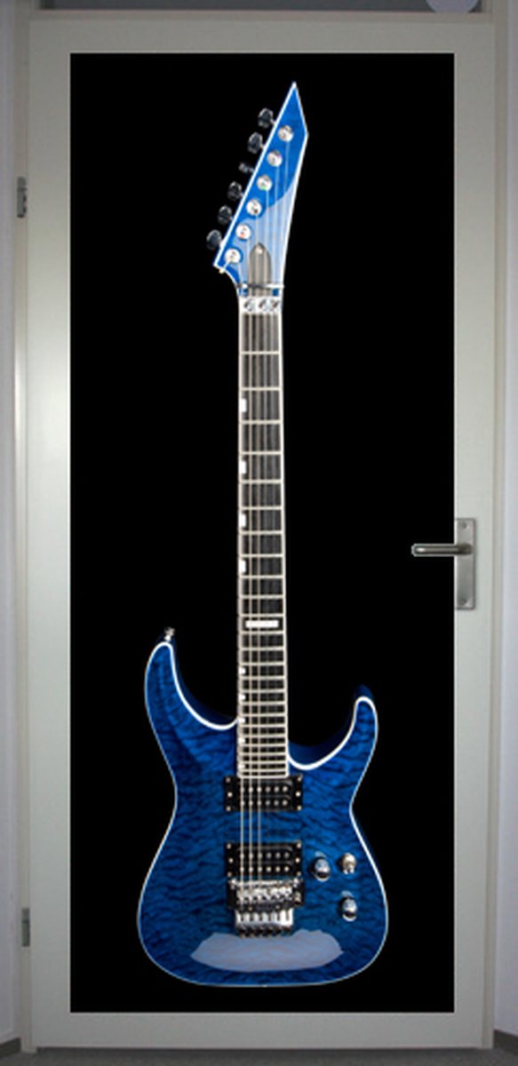 Deurposter 'Gitaar' - deursticker 75x195 cm