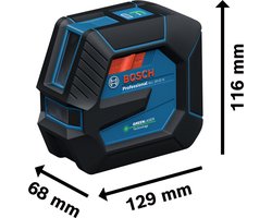 Bosch Professional GLL 20-22 G Kruislijnlaser groen 4x1.5V + BT 150 statief - 0601065601