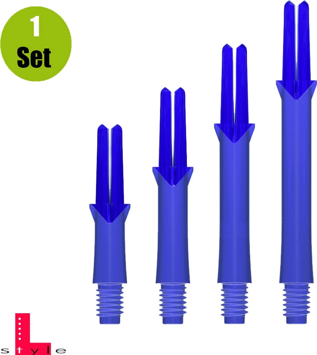 L-Style L-Shaft Locked Straight Blue - Dart Shafts Extra Short 130