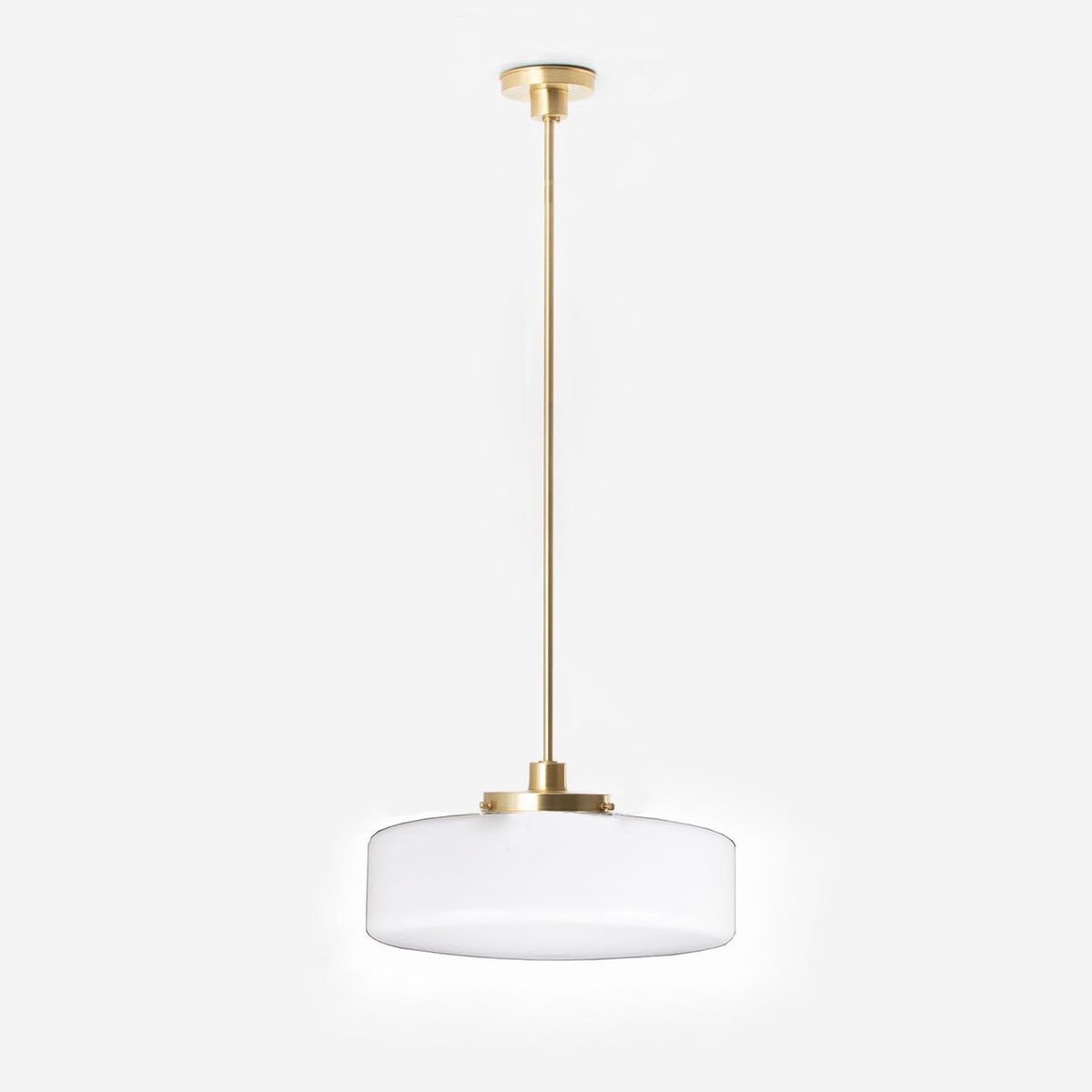 Hanglamp Low Cilinder Ø 30 20's Messing - Art Deco Trade