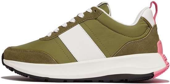 FitFlop F- Baskets Mode Flow - Mélange Mix et daim VERT - Pointure 40