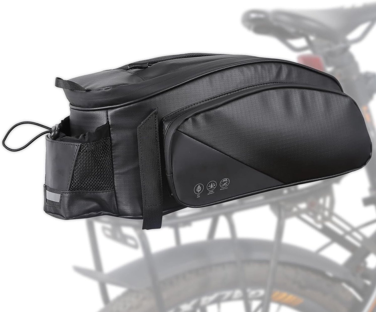 Ibenzoa® Duurzame Waterdichte Fietentas met Reflecterende Elementen en Verstelbare Draagmanieren