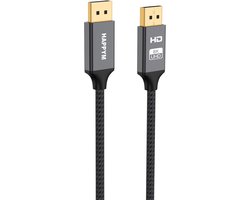DisplayPort Kabel 3 Meter 1.4 – 8K 60Hz – 4K 120Hz en 2K 240Hz voor TV, Beamer en Monitor