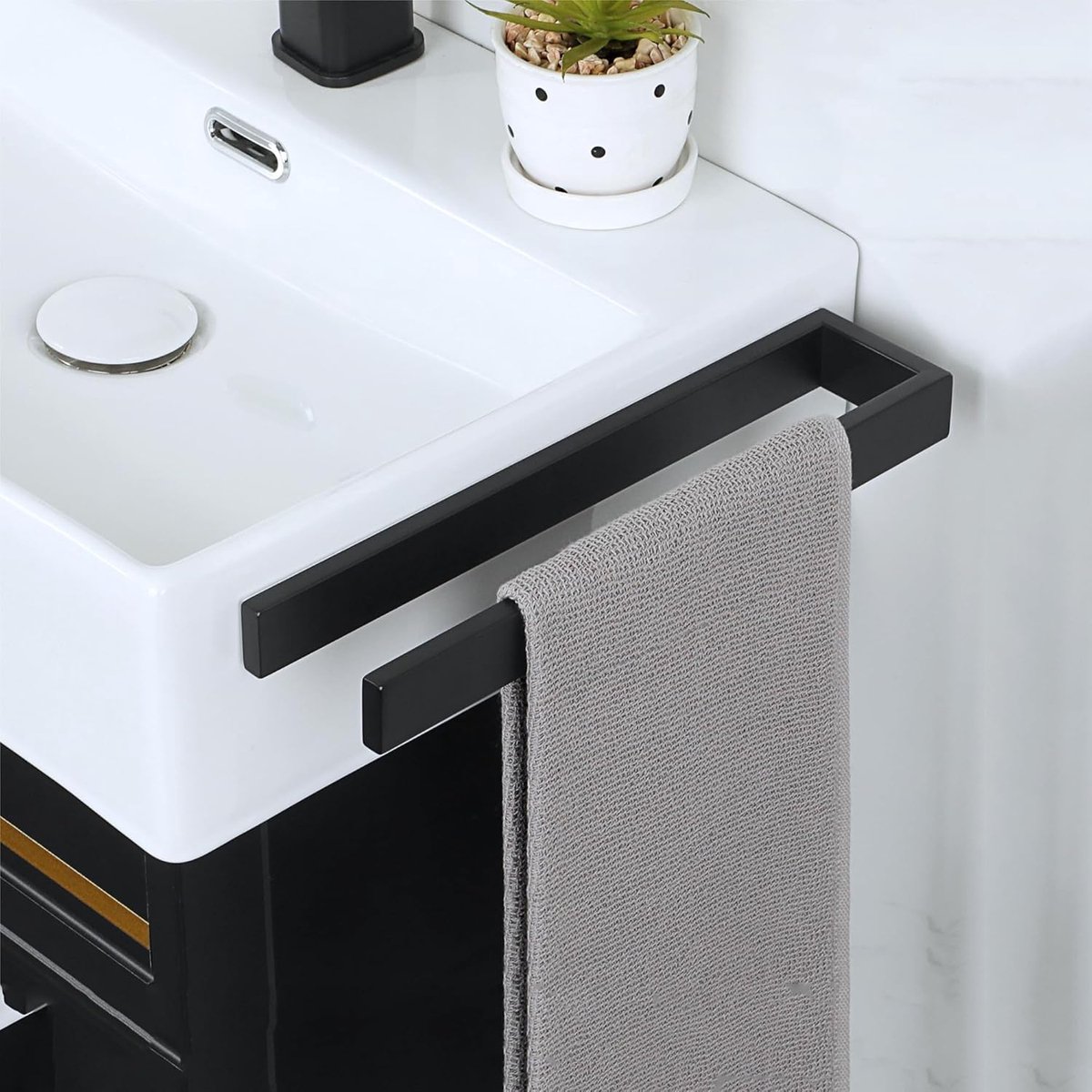 Ibenzoa® Robuust Wandmontage Handdoekrek van Roestvrijstaal - Modern Design voor Badkamer en Keuken