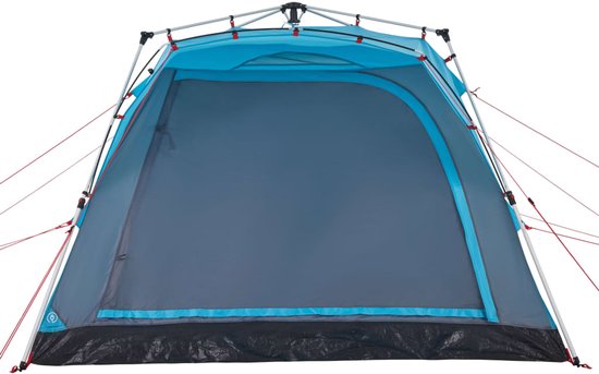vidaXL - Kampeertent - 4-persoons - snelontgrendeling - blauw van Vidaxl — afbeelding 4