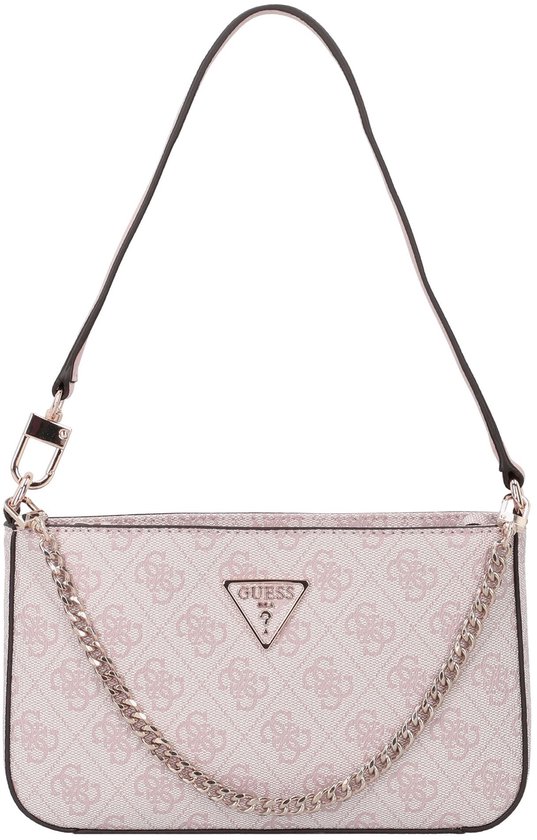 Guess Izzy Top Zip Shoulder Bag Brown Logo/merlot Color Café Logo Guess Izzy Top Zip Shoulder Bag Brown Logo/merlot Color Café Logo
