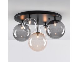 LumenXL - Plafondlamp Lumose 5-lichts met diverse glazen bollen