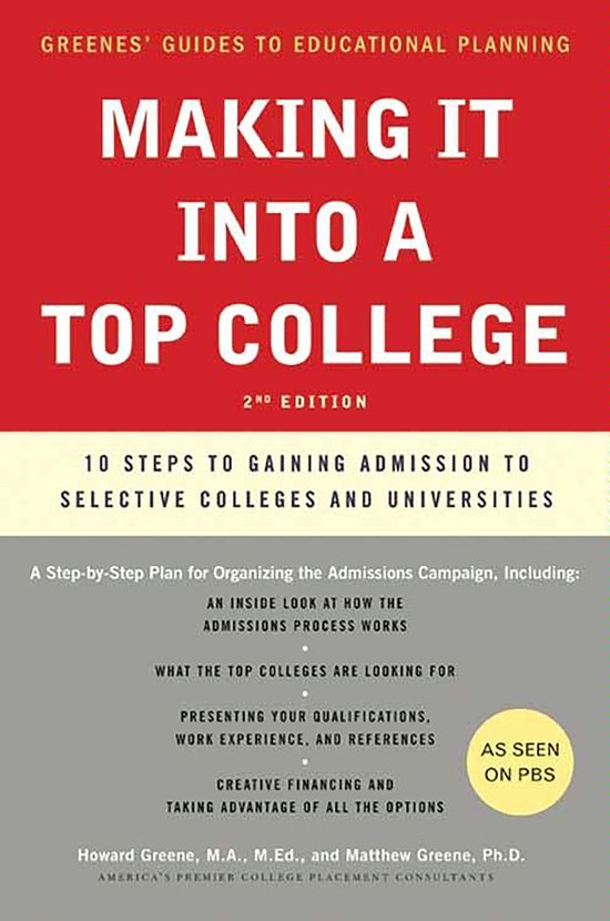 Greene's Guides - Making It into a Top College - cover