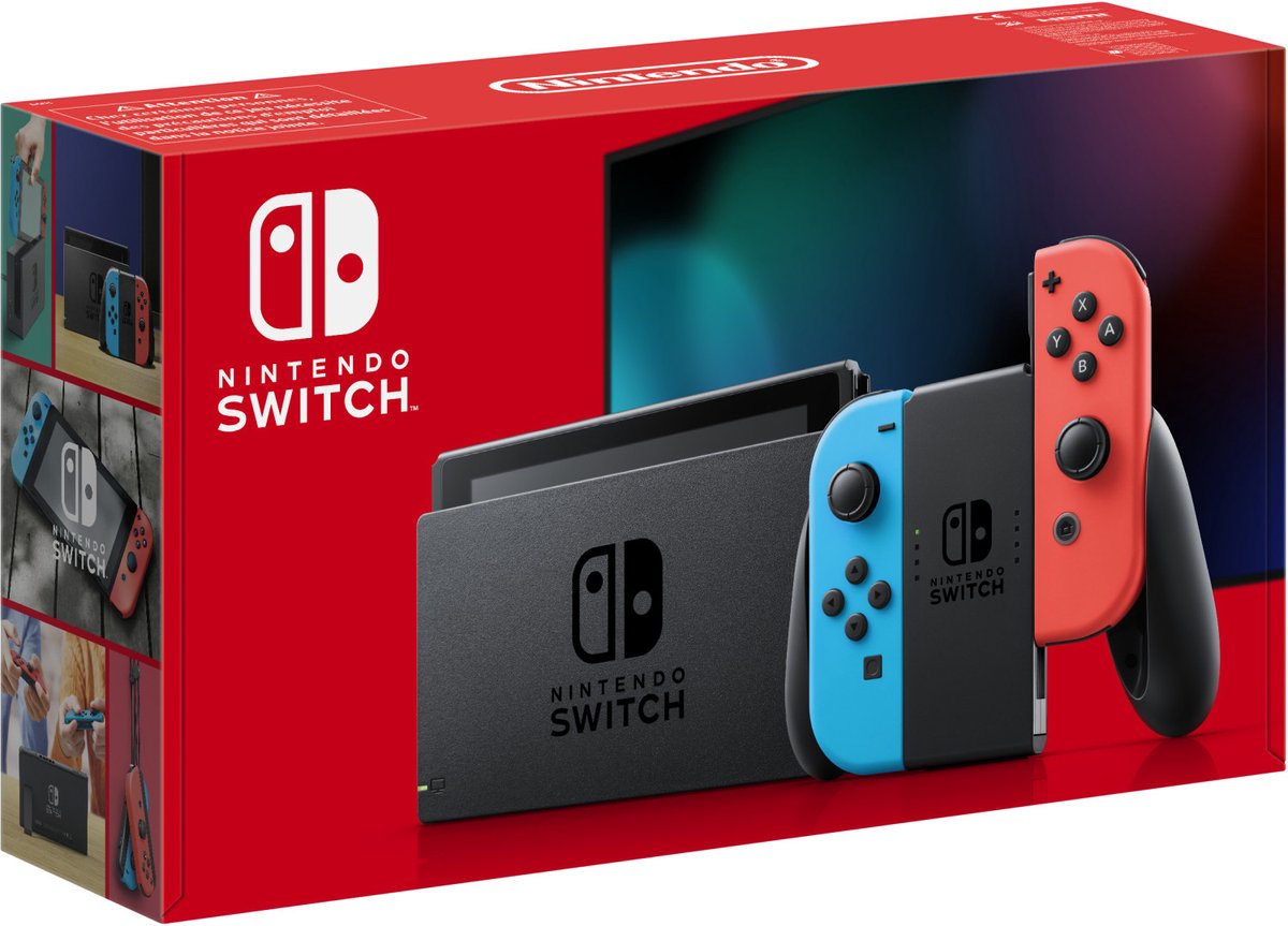 Nintendo Switch Console - Blauw/Rood | bol