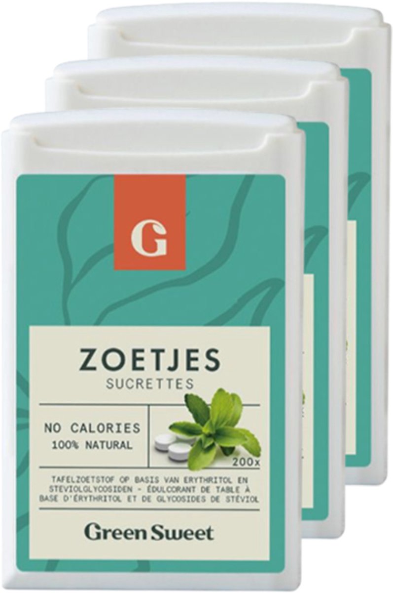 Green Sweet | Zoetjes (200 stuks) | 3 stuks | 3 x 200 gram