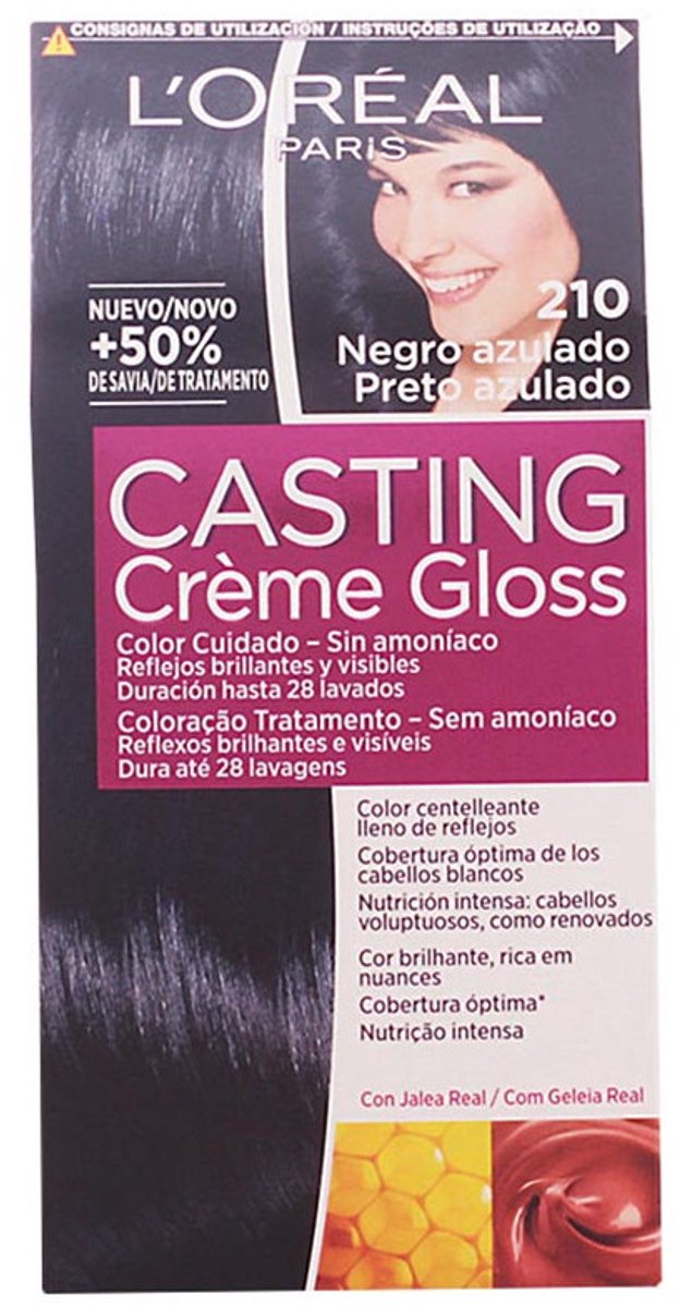 L'Oréal Casting Crème Gloss 210 Noir Bleuté – Haarfärbemittel Ohne Ammoniak