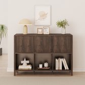 Kast Bolivia - 100x40x240H cm - strak design - 4 dichte deuren - push to open deuren