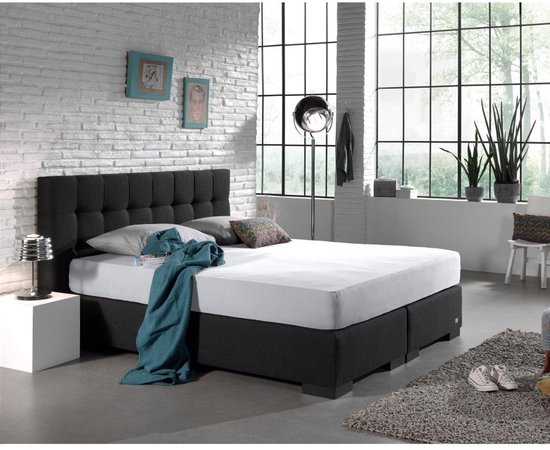 Home Care Drap-housse Boxspring - Double Jersey Stretch - Simple - 220 grammes - 160 / 180x200 / 220 - Blanc