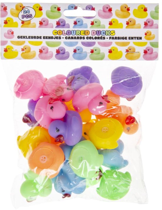 Mini Hars Eendjes - Kleurrijke Miniatuur Eendjesfiguren - Dierendecoratie - Feeëntuin