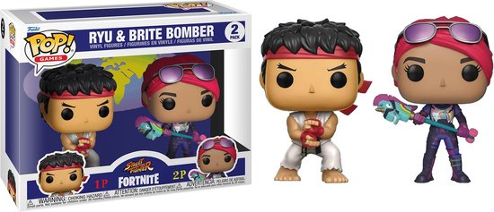 Funko Fortnite Verzamelfiguur POP! Games 2-Pack Ryu & Brite Bomber 5 cm Multicolours